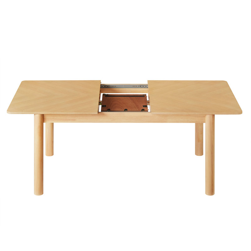 Alba Extendable Dining Table In Oak, Oak