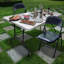 Chaise pliante en acier