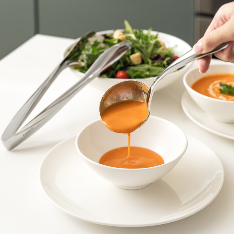 Cuisipro Large Tempo Ladle, Stainless Steel, Hollow Handles, 15", 38cm, 177ml Capacity