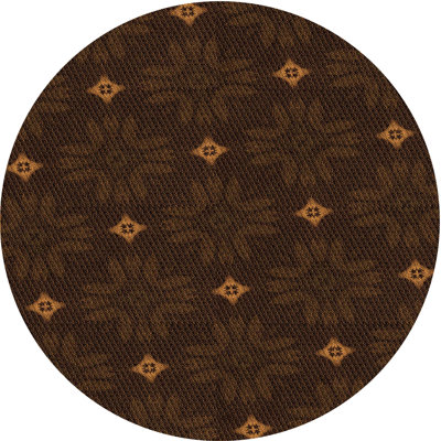 Tapis brun en laine