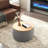 Round Storage Ottoman