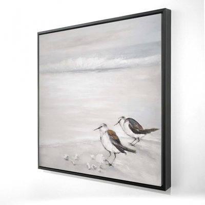 "Deux oiseaux bécasseaux"
