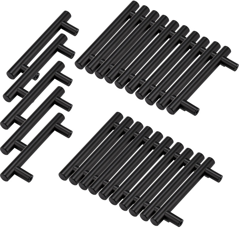 Bar Pull Multipack, Black, 5"