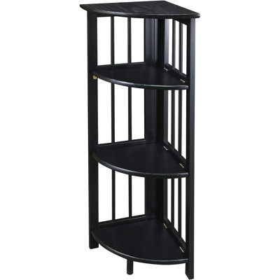 Duerr 38.75" H x 12.5" W Corner Bookcase by Charlton Home