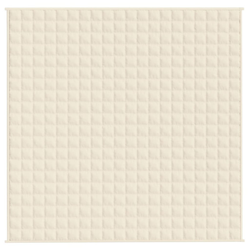 Polyester lesté vidaXL, perles de verre, Crème, L 86,6 po x L 92,5 po