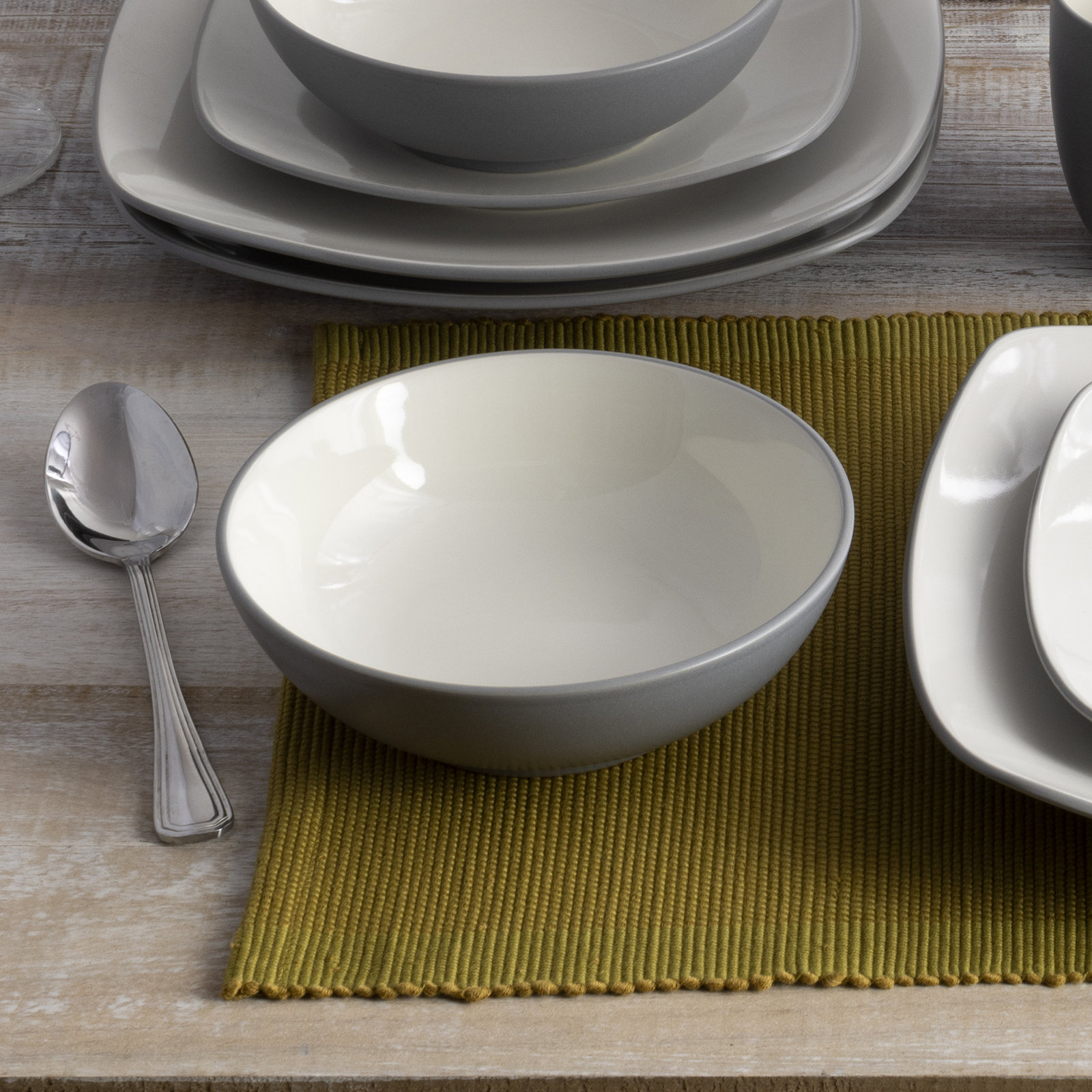 Colorwave Stoneware Cereal Bowl, Slate