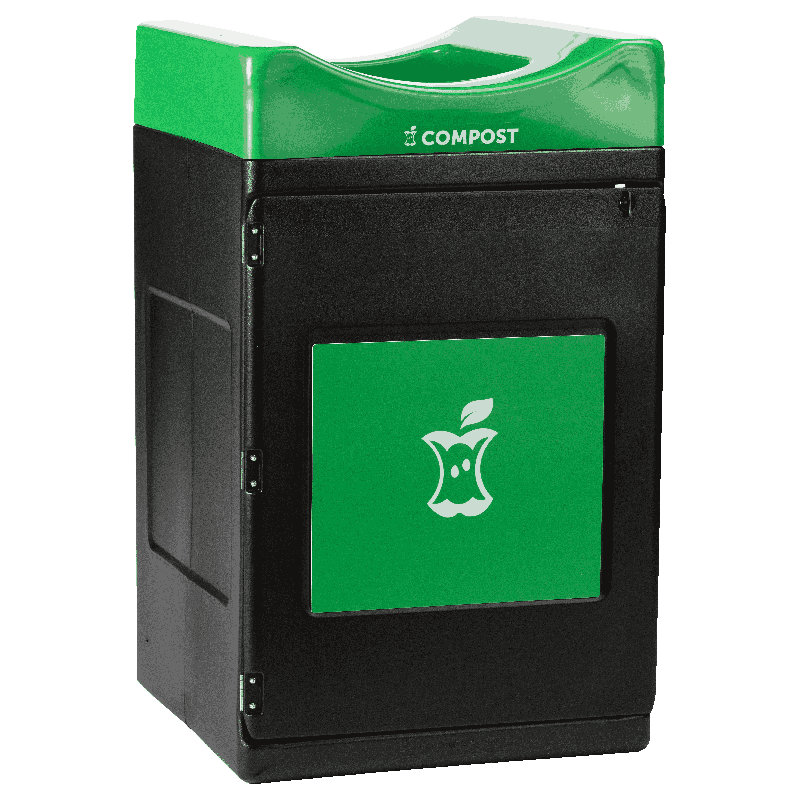Commercial Zone Avante Compost Container, Narrow Open Top Unit, Liner Included, 55