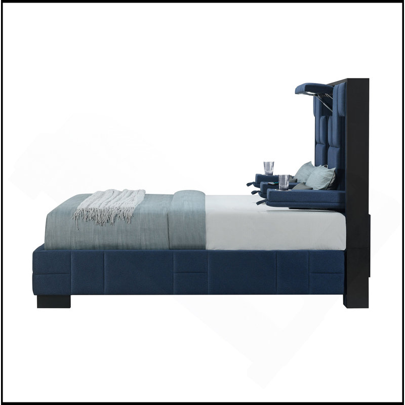 BED, King, Navy Blue