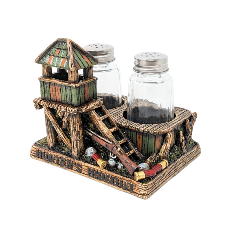 Ensemble de salière et poivrière en résine, H 6,2 po x l 5,48 po