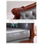 Canapé American Longue en cuir American, fauteuil inclinable en bois massif et chambre séparée, salon de beauté.