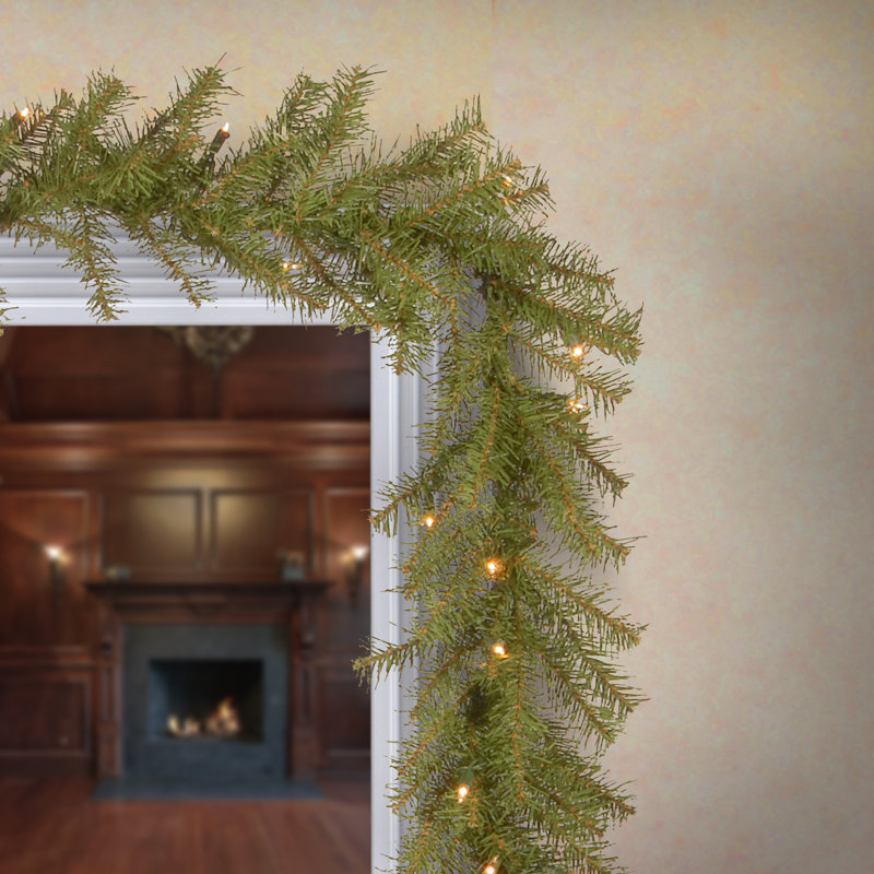 Norwood Fir Garland with Clear Lights, 10' L