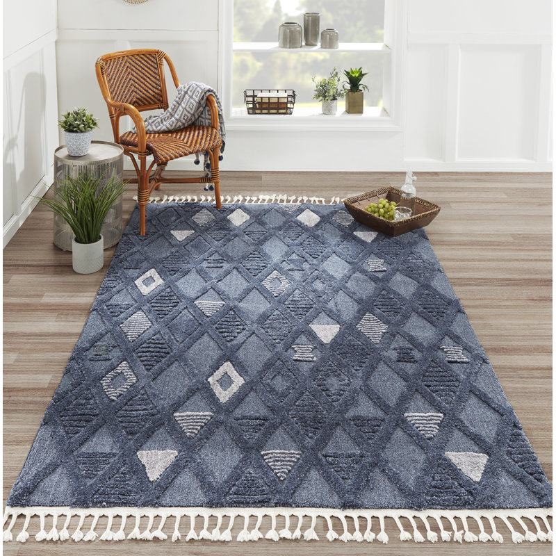 Adhnan Geometric Indoor Rug, Rectangle 8'6" x 12'6"