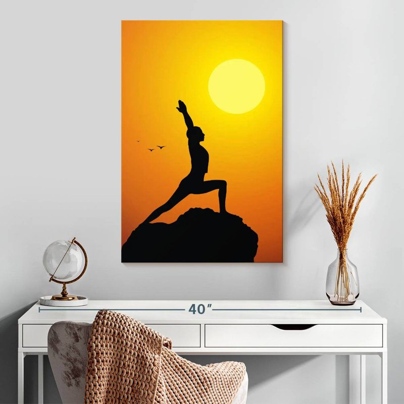 Senne Sunset Time Yoga, 30" H x 20" W