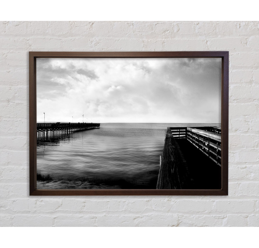 Tranquil Pier B N W - Druck