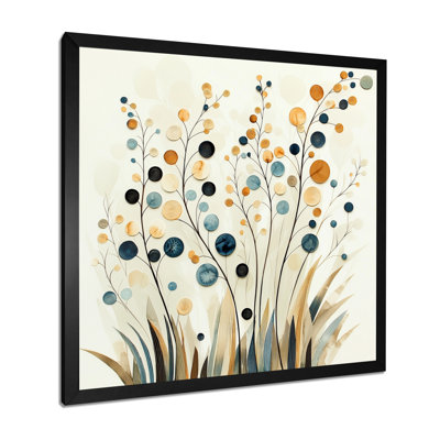 «Whispers Of Spring In Minimalist Prairies III - Abstract Botanicals», reproduction sur toile
