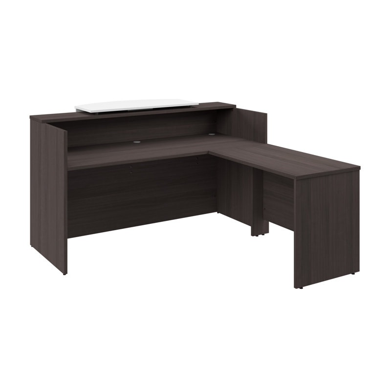 Bureau de réception avec comptoir Arrive, Gris tempête