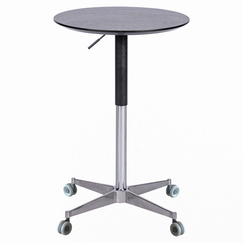 Table basse mobile 42,90 "réglable sur 360 °, Noir