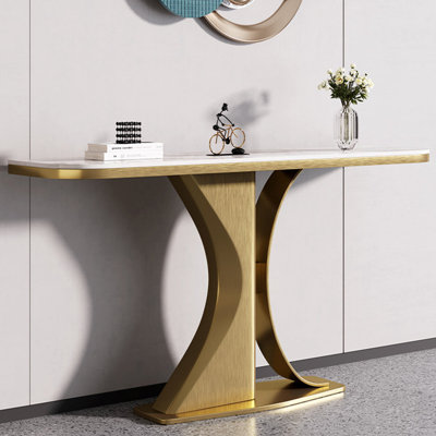 Italian style sintered stone console table