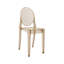 Ensemble de 4 chaises empilables en acrylique Ambre Ghost-784769877-784769883