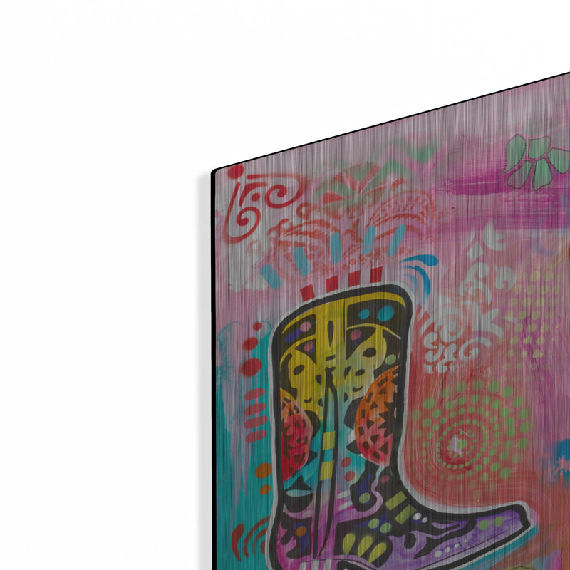 Bungalow Rose «Made For Walkin» par Dean Russo, art mural en métal, H 24 po x l 36 po