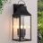 4-light Outdoor Wall Light With Matte-black Lantern & Clear Glass-971578516-916551658