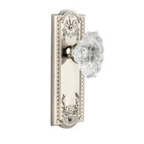 Grandeur Parthenon Plate Single Dummy with Biarritz Crystal Door Knob