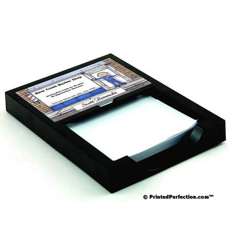 Personalized Barbershop - Male Memo Holder with 100 Sheets of Memo Paper, Yes