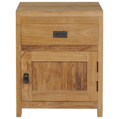 Demars 40cm W Solid Wood Bedside Table