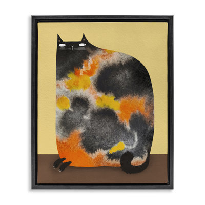 Cadre flottant dilué pour chat Calico, design par Gabriela Avila