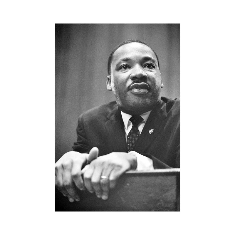Martin Luther King, Jr by Marion Trikosko - Print on Canvas, Wrapped Canvas, 30.48 cm H x 45.72 cm W