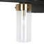 4-Light Black And Gold Wall Sconce