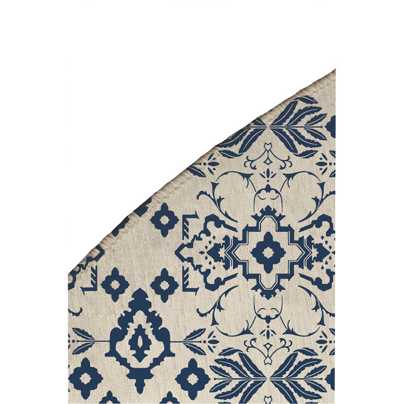 Tapis d'extérieur Block, Rond 5 pi