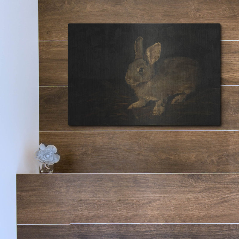  «Resting Bunny Rabbit 6» par Marian Parsons, art mural en métal, 16 po x 12 po, H 12 po x l 16 po