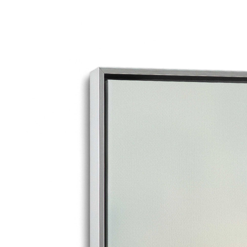Ensemble de 2 impressions sur toile Misty Soar, Cadre flottant en chrome poli, H 36,75 po x l 49,5 po x P 1,75 po