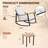 2-Person Outdoor Rocking Chairs with Cushions, Patio Conversation Set for Porch & Backyard