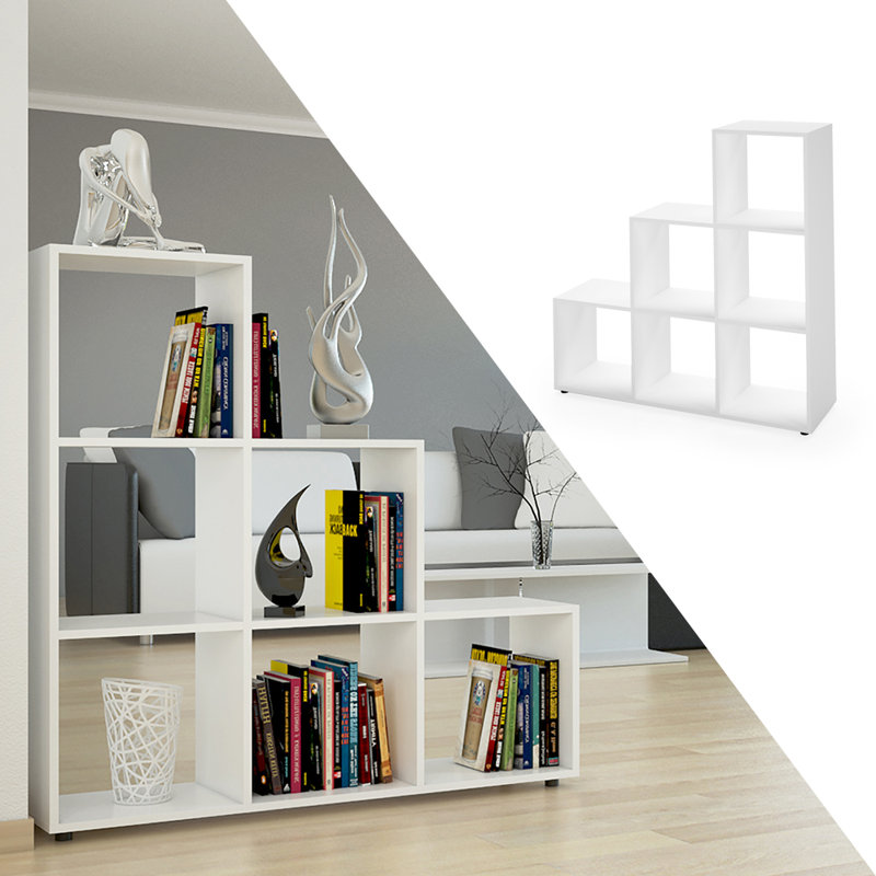 Viramontes Cube Bookcase, White