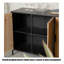 Armoire d'appoint en rotin et fer forgé de style rétro