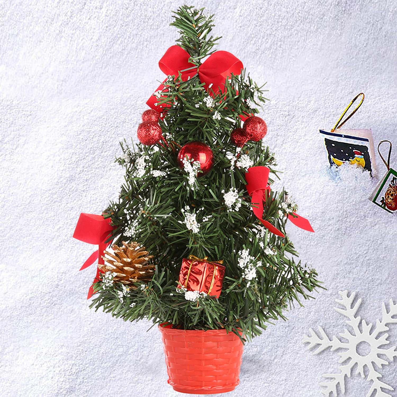 The Holiday Aisle® Mini Christmas Tree 12Inch Tabletop Small Xmas Tree