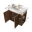 Meuble-lavabo autoportant 36 po en noyer avec lavabo 36 po Winston