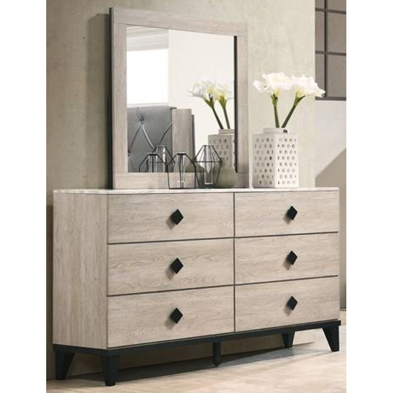Gurdas 62'' W 6 - Drawer Dresser