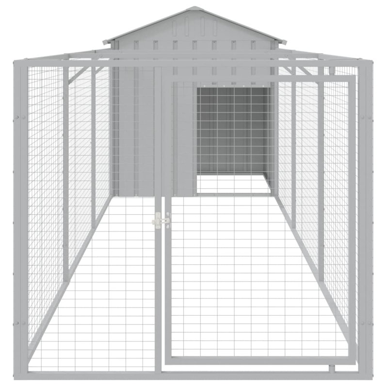 Niche pour chien Dustina, Gris clair, H 48,4 po x l 46,1 po x P 159,4 po
