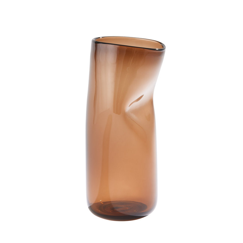 Vase Contour, Tabac, H 15 po x l 7,25 po x P 6,75 po