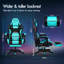 ELFORDSON Adjustable Reclining Swiveling PC & Racing Game Chair with Footrest-99082497