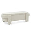 Banc rembourré en lin beige avec amplement d'espace de rangement - chambre à coucher moderne et spacieuse incontournable