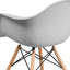 Chaise en plastique Herculaneum avec accoudoirs et pieds en bois-599380104