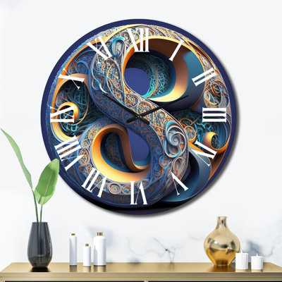 Horloge murale moderne circulaire circulaire I Lundiscatein