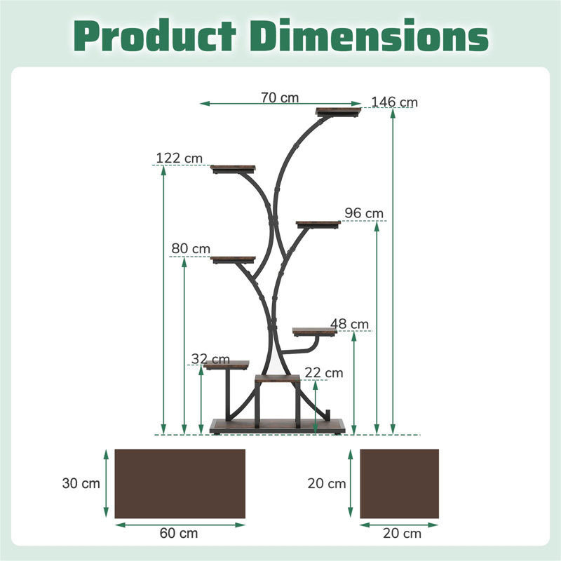 Plant Stand - Set of 8