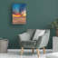 Art mural sur toile tendue - Jon Evan «Desert Sunset», décoration murale pour le salon, la chambre à coucher ou le bureau - 30 x 47