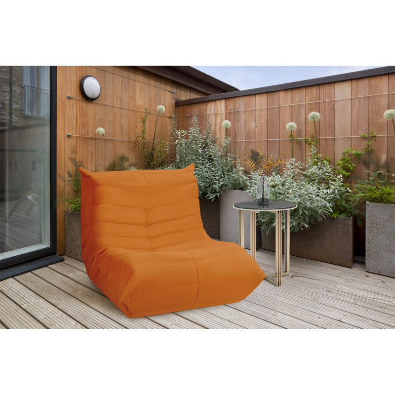 Canapé chenille - gris, Orange