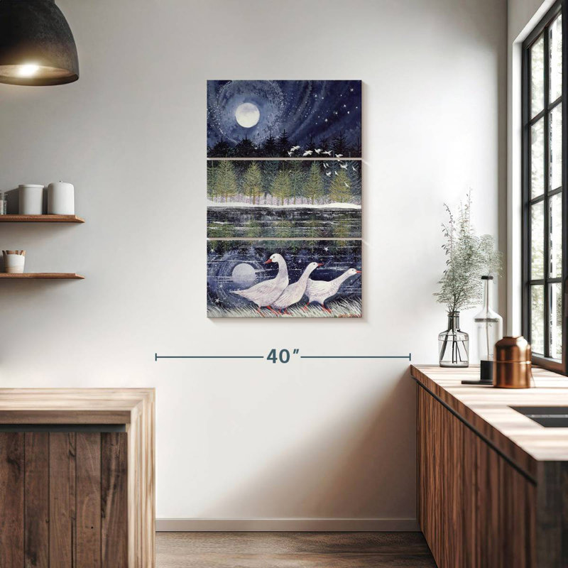 Brampt Snow Geese, 38" H x 24" W